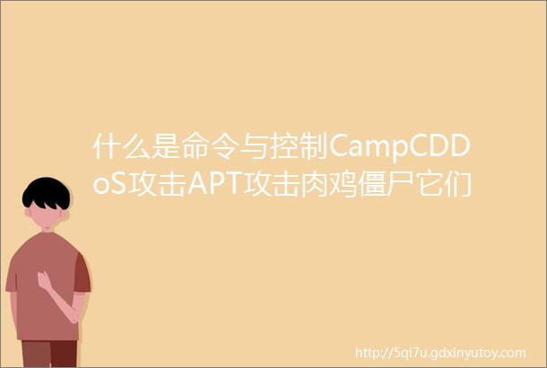 什么是命令与控制CampCDDoS攻击APT攻击肉鸡僵尸它们之间有什么联系